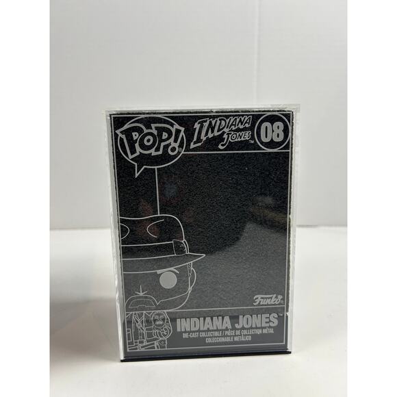 Indiana Jones #08 Funko POP Die-Cast Opened w/ Acrylic Case & Box - Picture 5 of 11